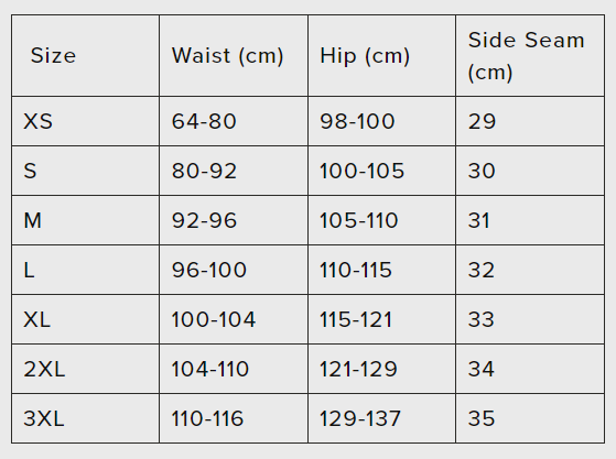 Size Guide