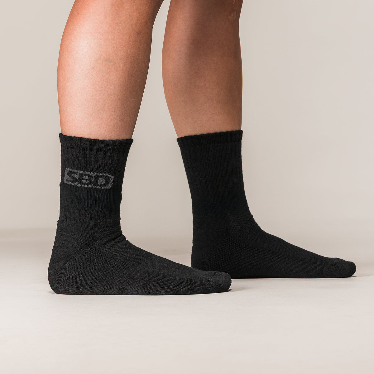Crew Socks 5 Pack (Black)