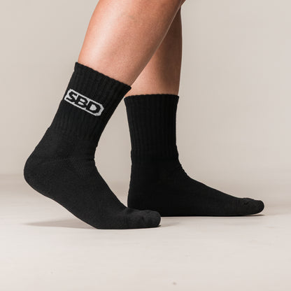 Crew Socks 5 Pack (Black)