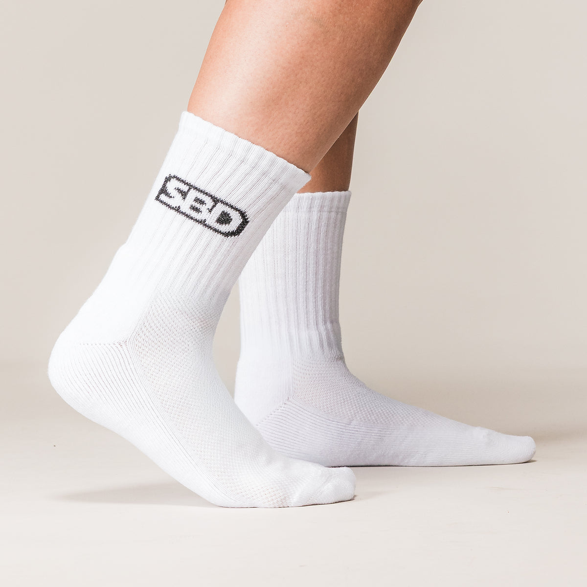 Crew Socks 5 Pack (White)