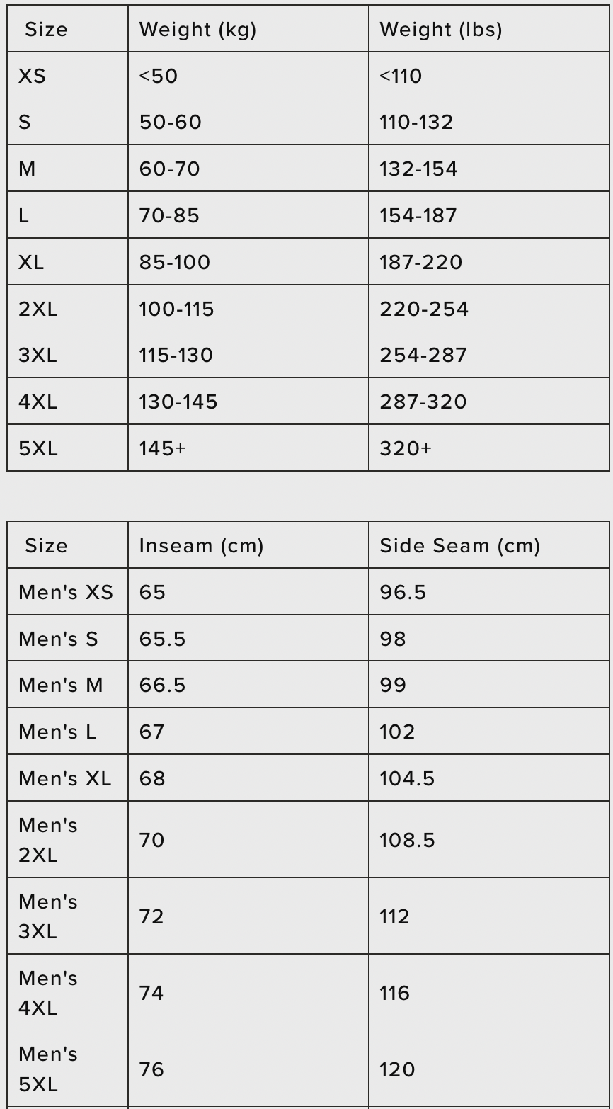 Size Guide