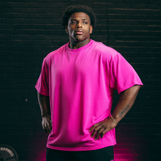 Nova Oversized T-shirt (Glow Pink )