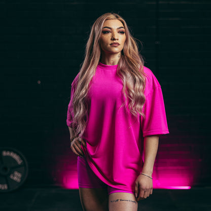 Nova Oversized T-shirt (Glow Pink)