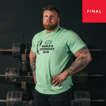 2026 World's Strongest Man T-Shirt Mint (Pria)