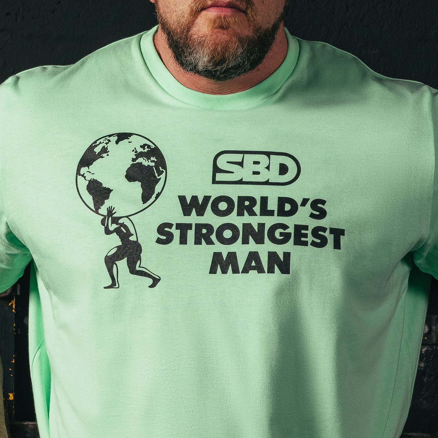 2026 World's Strongest Man T-Shirt Mint (Pria)
